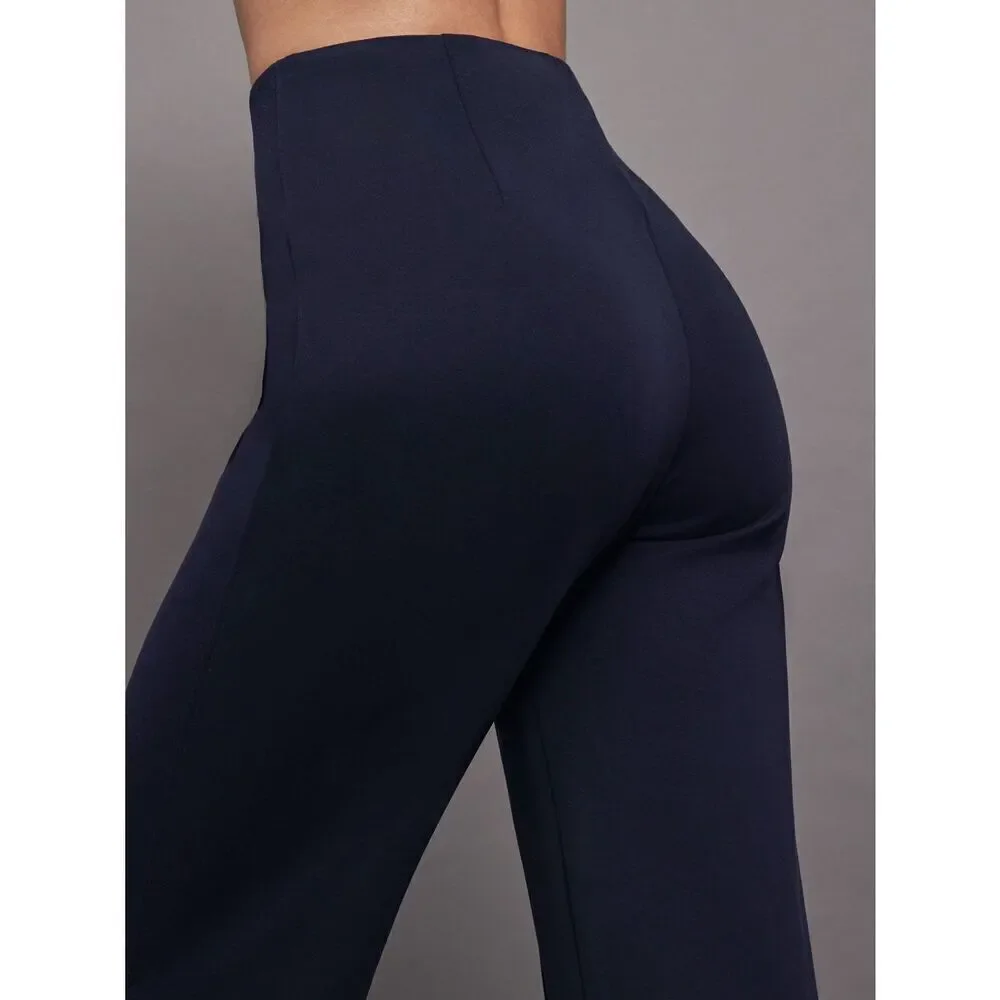 NWT Carbon38 Navy High Waisted Scuba Pant - Picture 5 of 10
